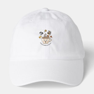 Coffee Humor — “Life Happens, Coffee Helps” Hat