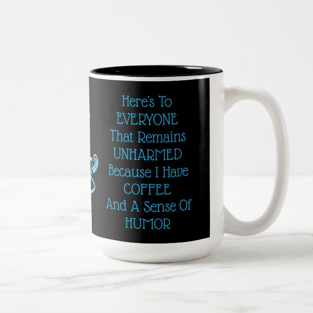 Coffee Humor Two-Tone Coffee Mug (Right)