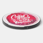 Coffee Hustle Wine Wireless Charger (Front 2)
