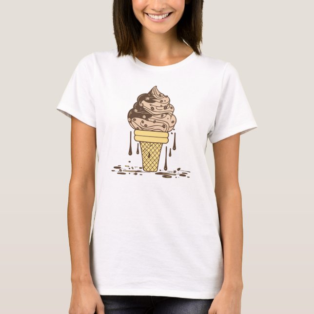 Coffee Ice Cream T-Shirt (Front)