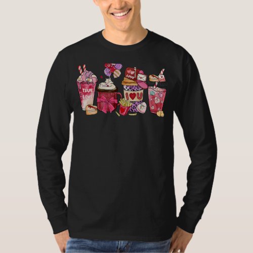Coffee Iced Coffee   Valentines Day For Women T_Shirt