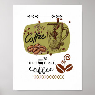 Coffee Illustration Poster