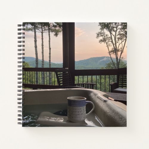 Coffee in Blue Ridge Hard Cover Journal