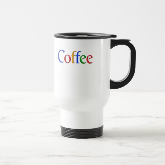 coffee in google font mug (Right)