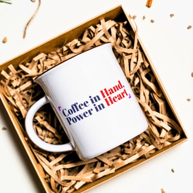 Coffee in Hand, Power in Heart  Coffee Mug (Creator Uploaded)