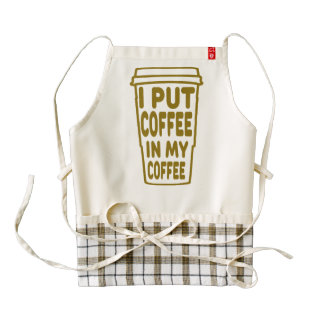 Coffee In My Coffee Zazzle HEART Apron