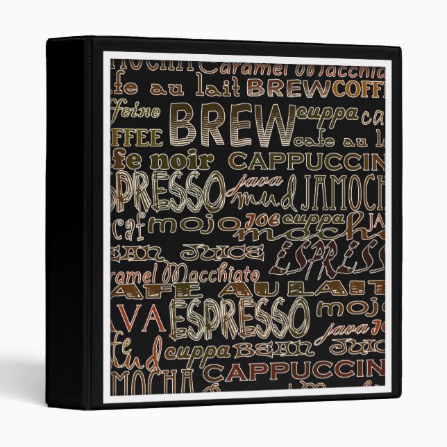 Coffee, In so Many Words Binder (Front/Spine)