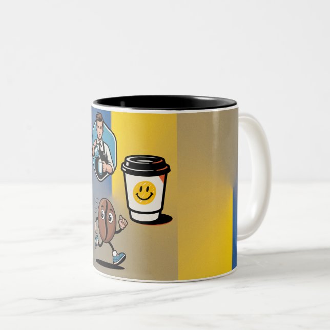 Coffee Inspired design Coffee mug  (Front Right)