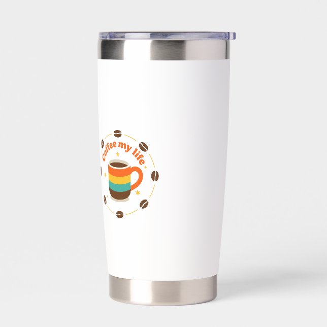 coffee insulated tumbler (Left)