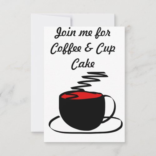 coffee invite card