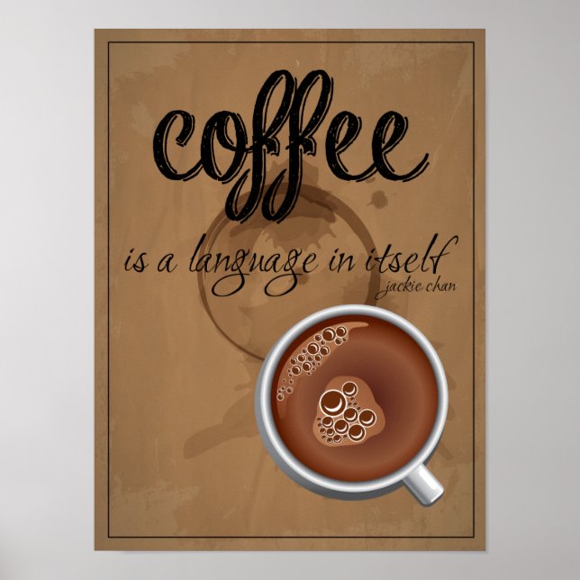 coffee is a language in itself poster (Front)