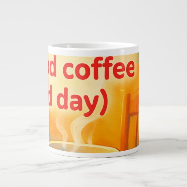 Coffee is a life  giant coffee mug (Front)
