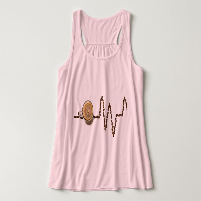 Coffee is a time we enjoy it t-shirt tank top (Design Front)