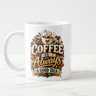 Coffee Is Always A Good Idea Giant Coffee Mug
