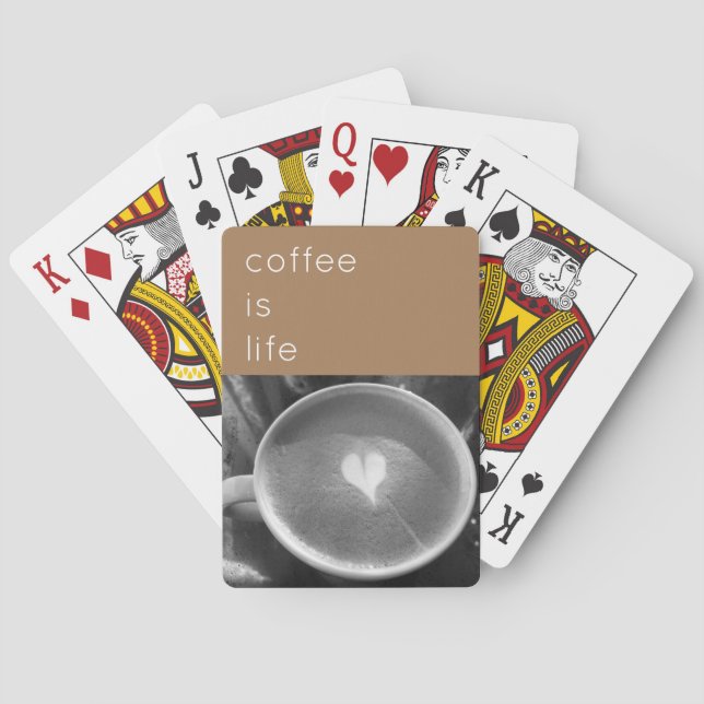 Coffee is Life Playing Cards (Back)