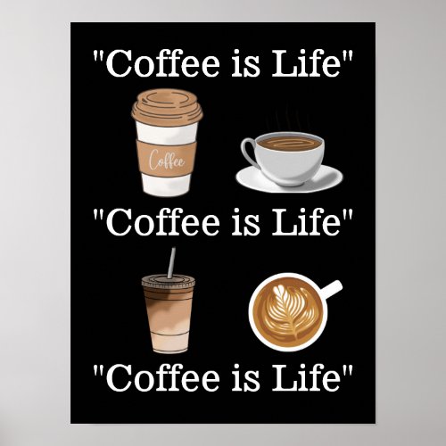 Coffee is Life Poster