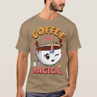 Coffee Is Magical Unicorn Caffeine T-Shirt