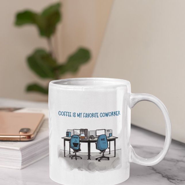 "Coffee is My Favorite Coworker" Personalized Mug (Have you ever felt that Coffee was your co-worker.  This is a perfect way to let you friends know!)