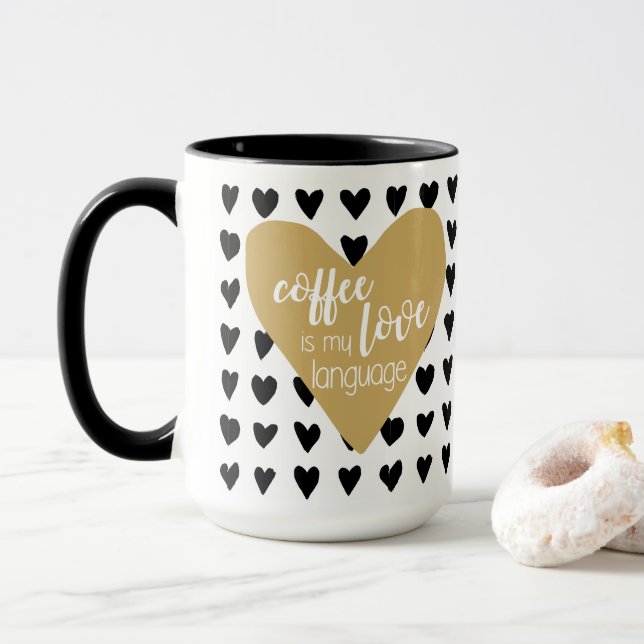 Coffee is my Love Language Mug (With Donut)