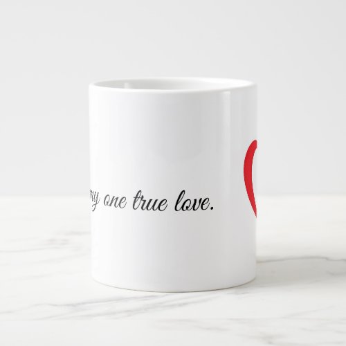 Coffee Is My One True Love Mug With Red Heart
