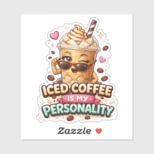 Coffee Is My Personality Custom-Cut Vinyl Sticker