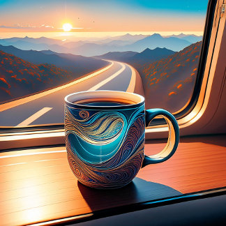 Coffee is my religion latte mug