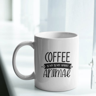 coffee is my spirit Two-Tone coffee mug