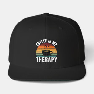 coffee is my therapy caffeine funny coffee lover  visor 