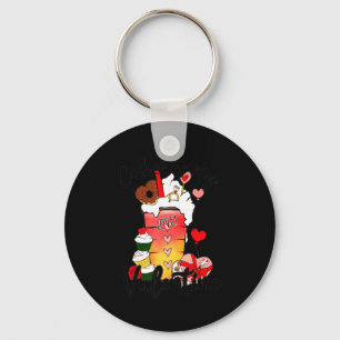 Coffee Is My Valentine Couple Coffee Lover Valenti Keychain