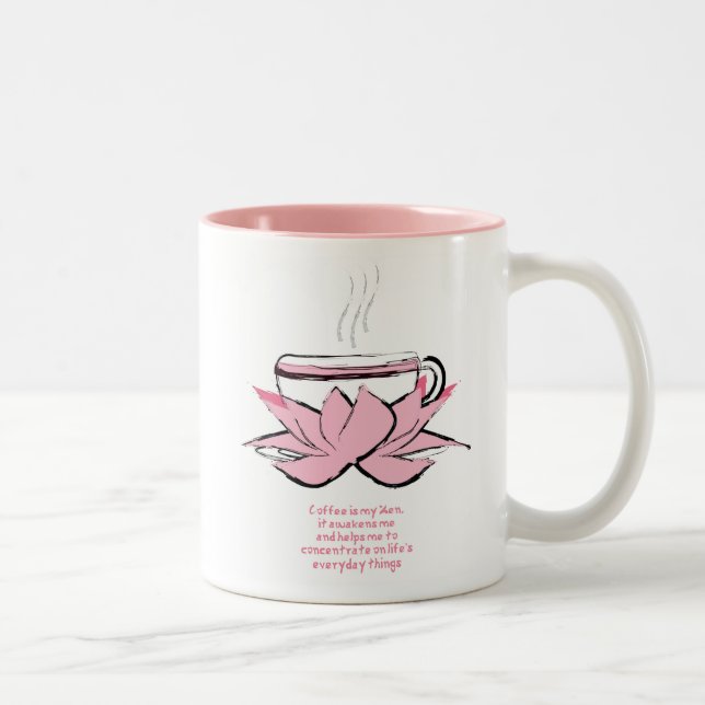 coffee is my zen Two-Tone coffee mug (Right)