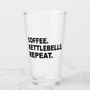 Coffee Kettlebells Repeat Glass