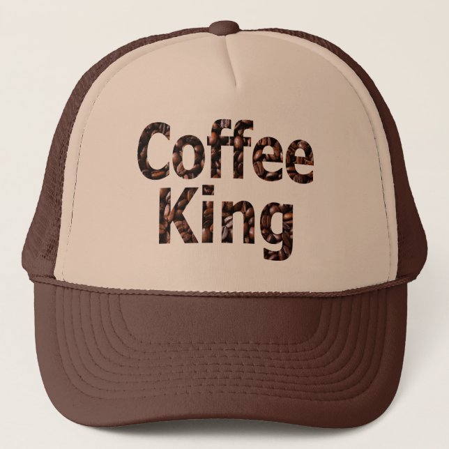 Coffee King Truckers Style Hat (Front)