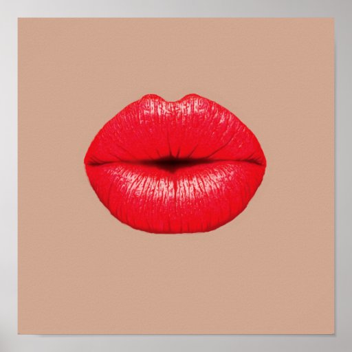 Big Red Lips Posters, Big Red Lips Prints, Art Prints, & Poster Designs ...