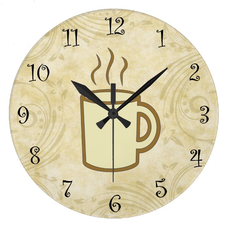 Coffee Kitchen Wall Clocks Zazzle
