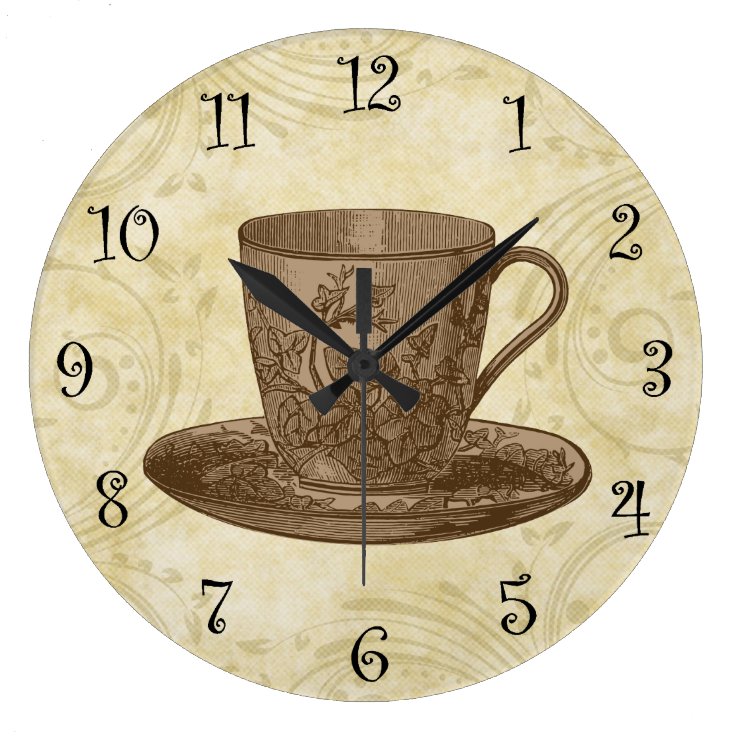 Coffee Kitchen Wall Clocks Zazzle