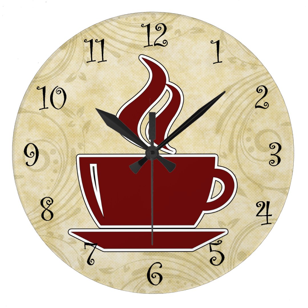 Coffee Kitchen Wall Clocks Zazzle   Coffee Kitchen Wall Clocks R9bef2edcde25402b8183a4e896e4ce8e Fup13 8byvr 1080 