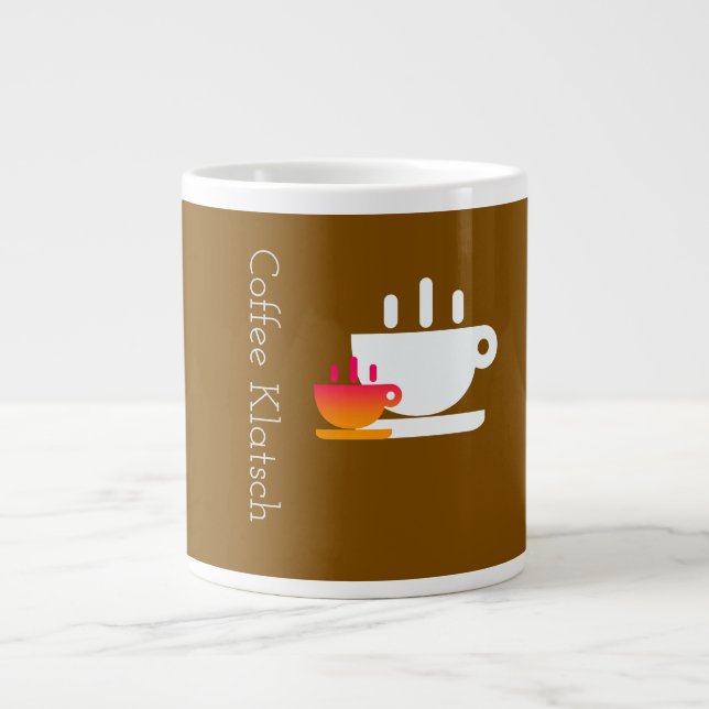  Coffee Klatsch Brown   Giant Coffee Mug (Front)