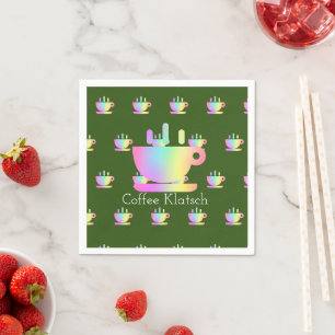 Coffee Klatsch Rainbow Napkins