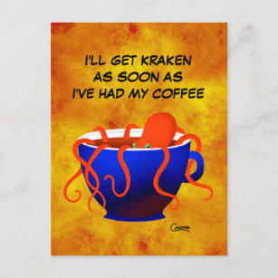 Coffee Kraken - Postcard