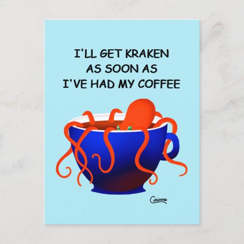 Coffee Kraken _ Postcard