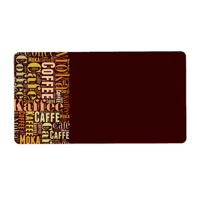 Coffee Label (Front)