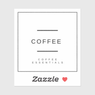 Coffee Label/Sticker Sticker