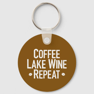 Coffee Lake Wine Repeat Keychain