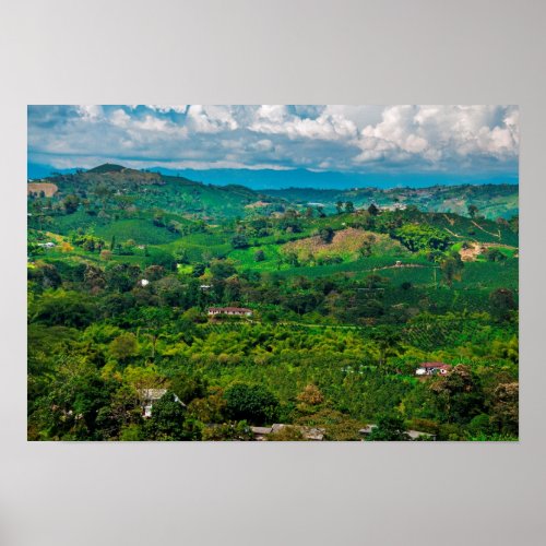 Coffee Landscape Poster