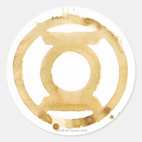 Coffee Lantern Symbol Classic Round Sticker