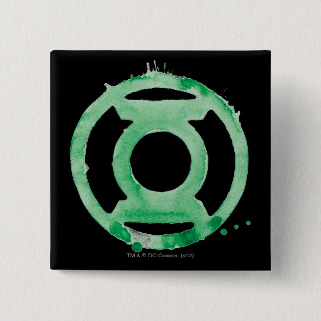 Coffee Lantern Symbol - Green Button (Front)