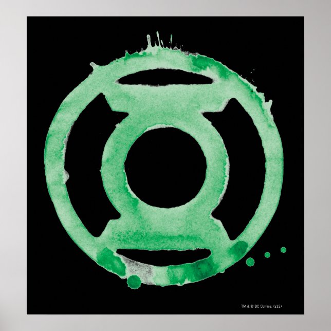Coffee Lantern Symbol - Green Poster (Front)