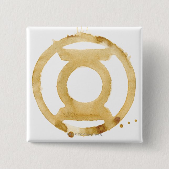 Coffee Lantern Symbol Pinback Button (Front)