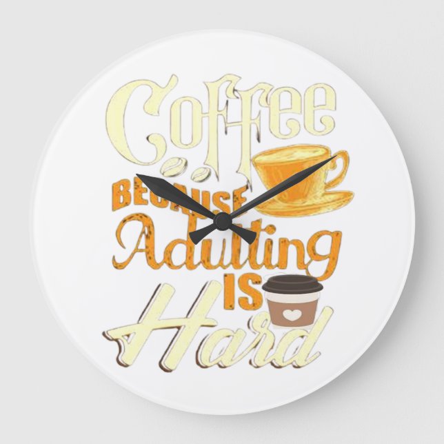 Coffee Large Clock (Front)