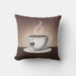 Coffee Latte Accent Pillow at Zazzle